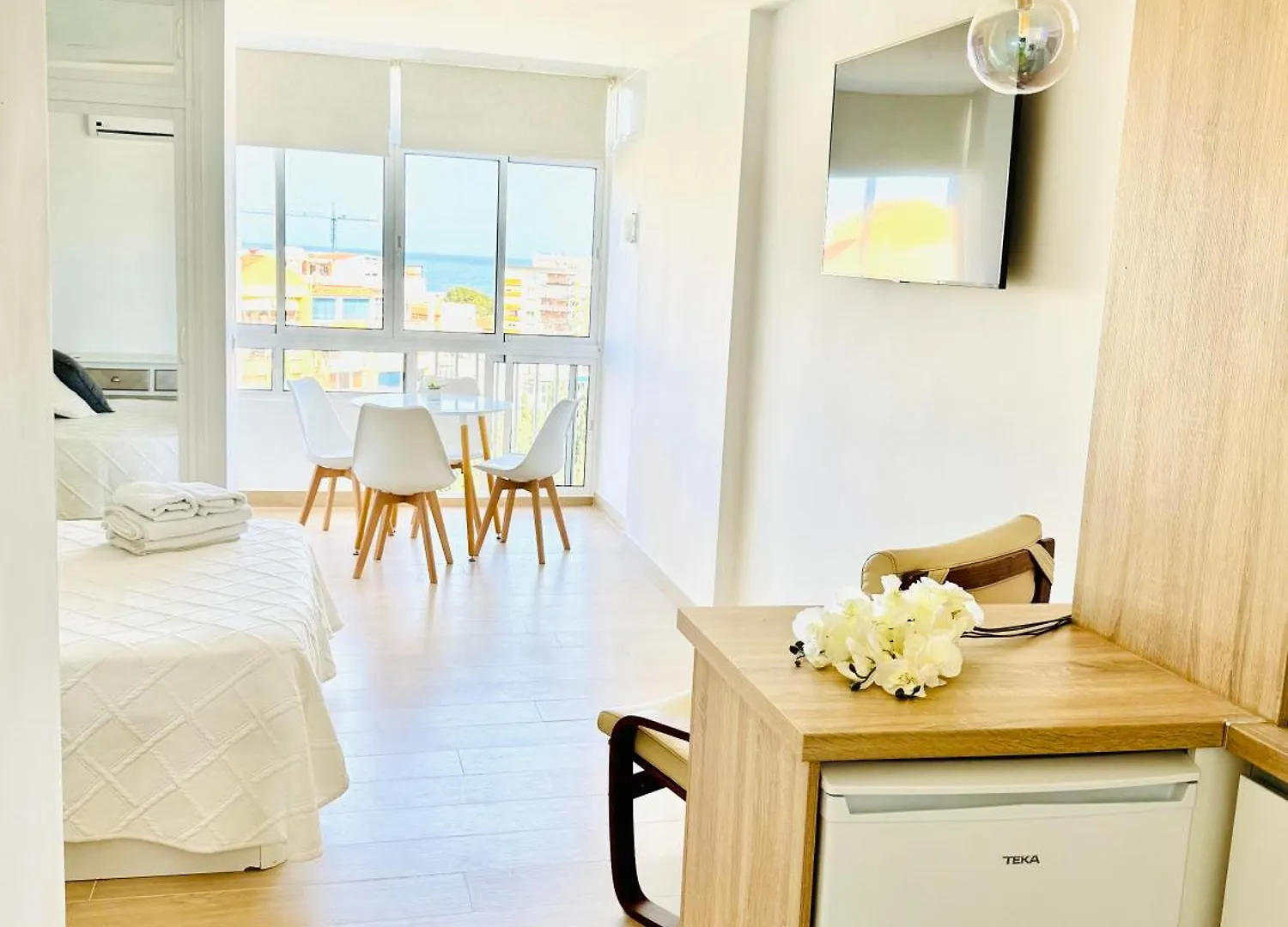 公寓 Nuevo Loft-Vistas Al Mar-Luminoso-Benalmadena Costa公寓