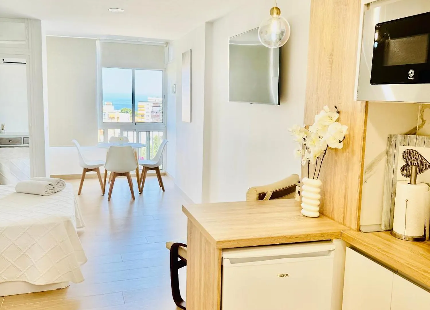 公寓 Nuevo Loft-Vistas Al Mar-Luminoso-Benalmadena Costa公寓 西班牙